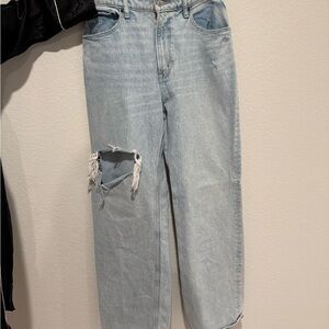 Abercrombie & Fitch Blue Boyfriend Jeans Distressed